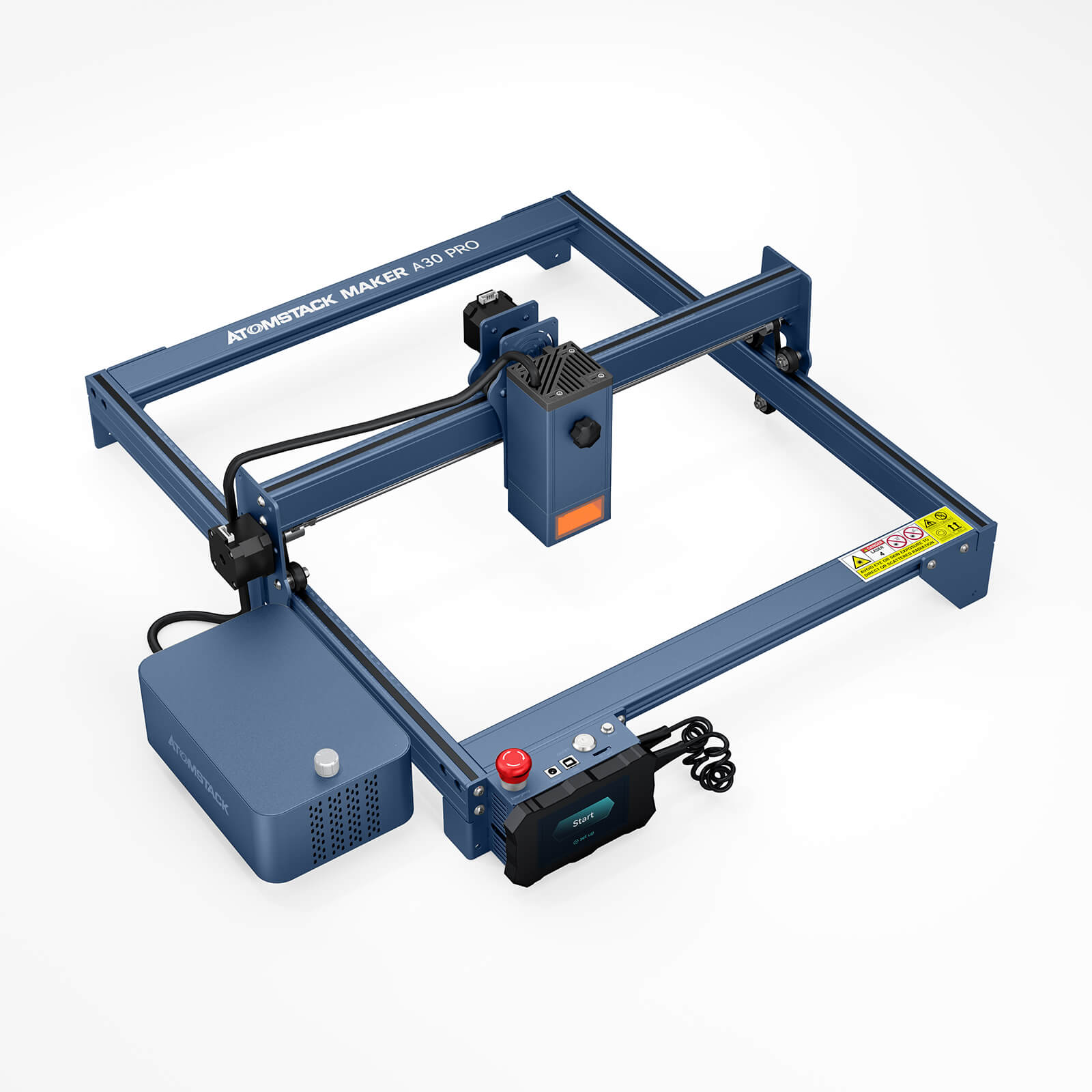 Machine de gravure et de découpe laser <tc>AtomStack</tc> A30 Pro avec kit d'assistance pneumatique F60 