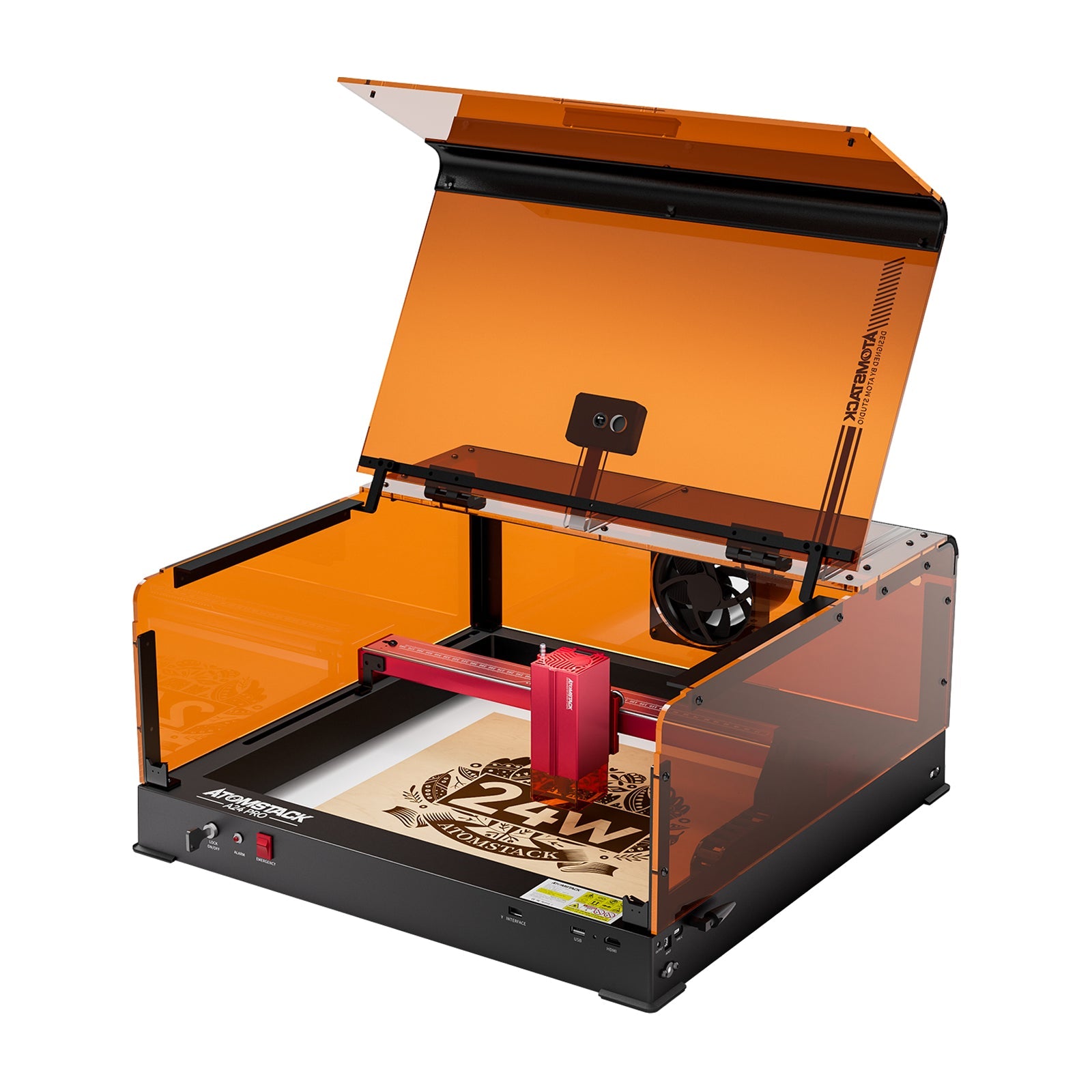 AtomStack A24/X24 Ultra Optical Power 24W Unibody Frame Laser Engraver