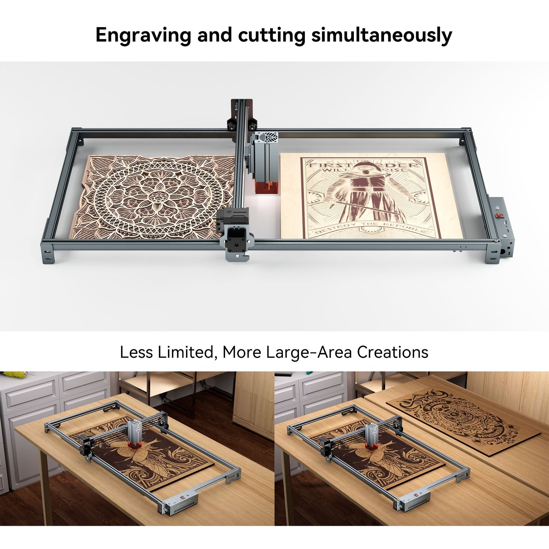 AtomStack Laser Engraving Area Extension Kit for Ace Pro V2 Series