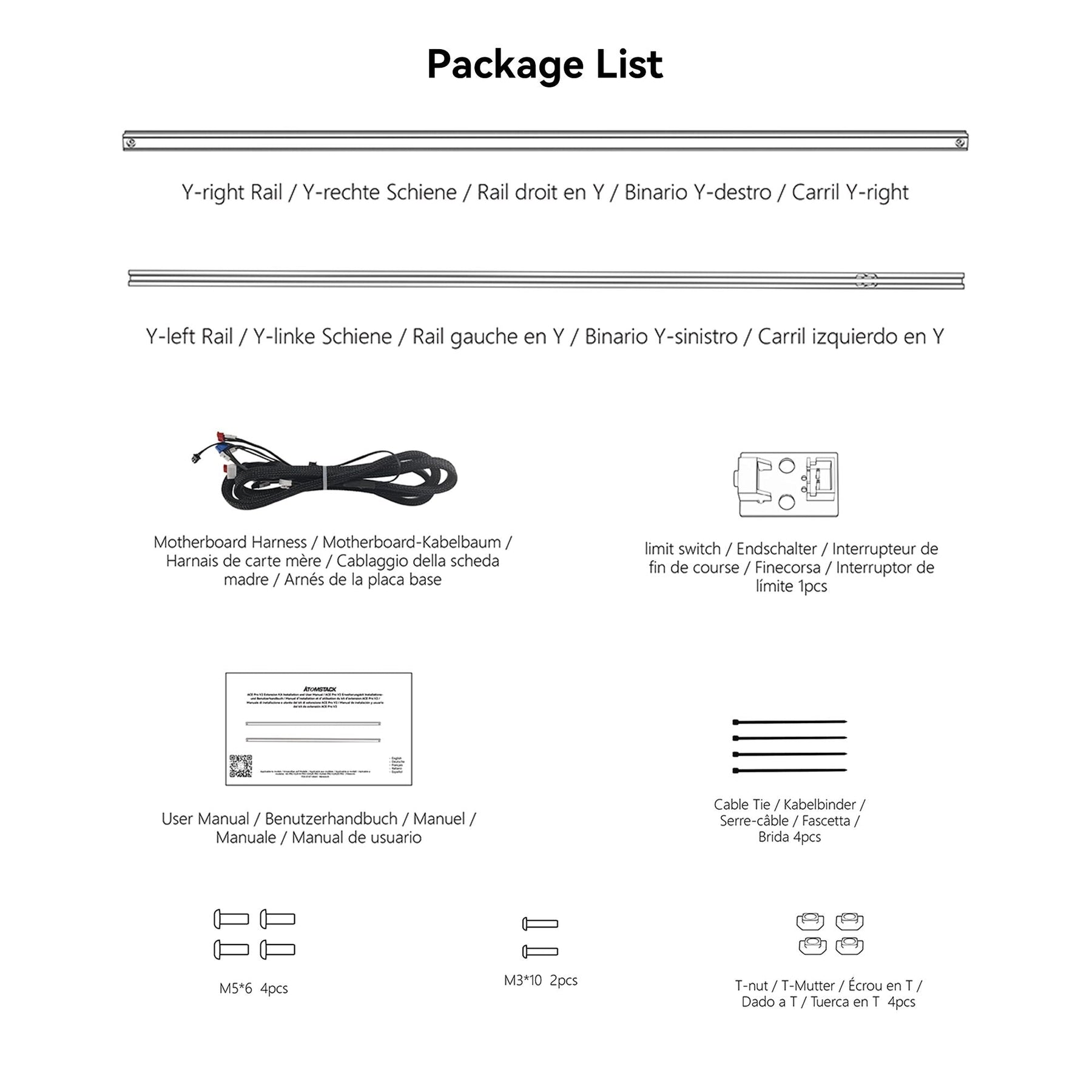 AtomStack Laser Engraving Area Extension Kit for Ace Pro V2 Series