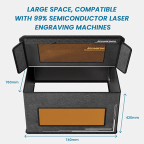 Boîtier <tc>AtomStack</tc> FB2 - Boîtier de protection anti-poussière pour machine de gravure laser