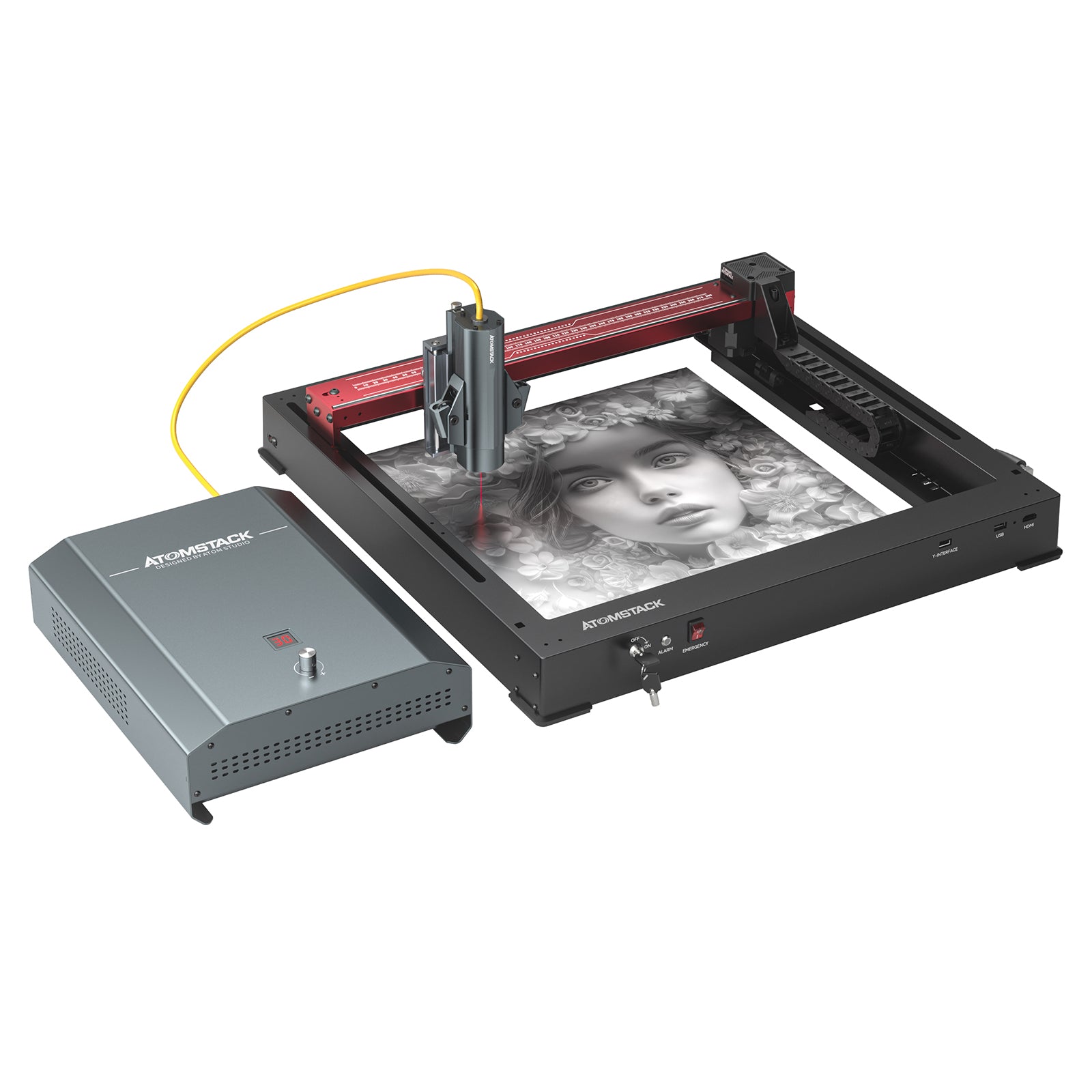 AtomStack A24 Pro 1064NM Fiber Laser Marking And Engraving Machine