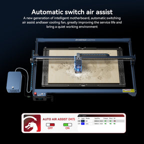 <tc>AtomStack</tc> A40 Max Große Lasergravur- und Schneidemaschine mit F60 Air Assist Kit