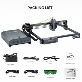 AtomStack A20 Pro 1064nm 20W Fiber Laser Marking And Engraving Machine