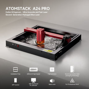 <tc>AtomStack</tc> A24 Pro Optische Leistung 24 W Unibody-Rahmen-Lasergravierer 