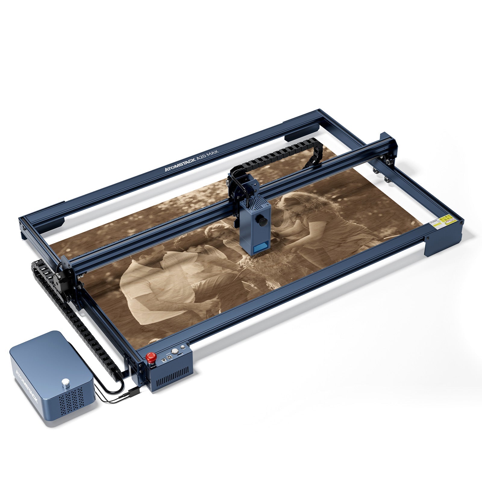 <tc>AtomStack</tc> A20 Max Großer Augenschutz-Lasergravierer mit F60 Air Assist