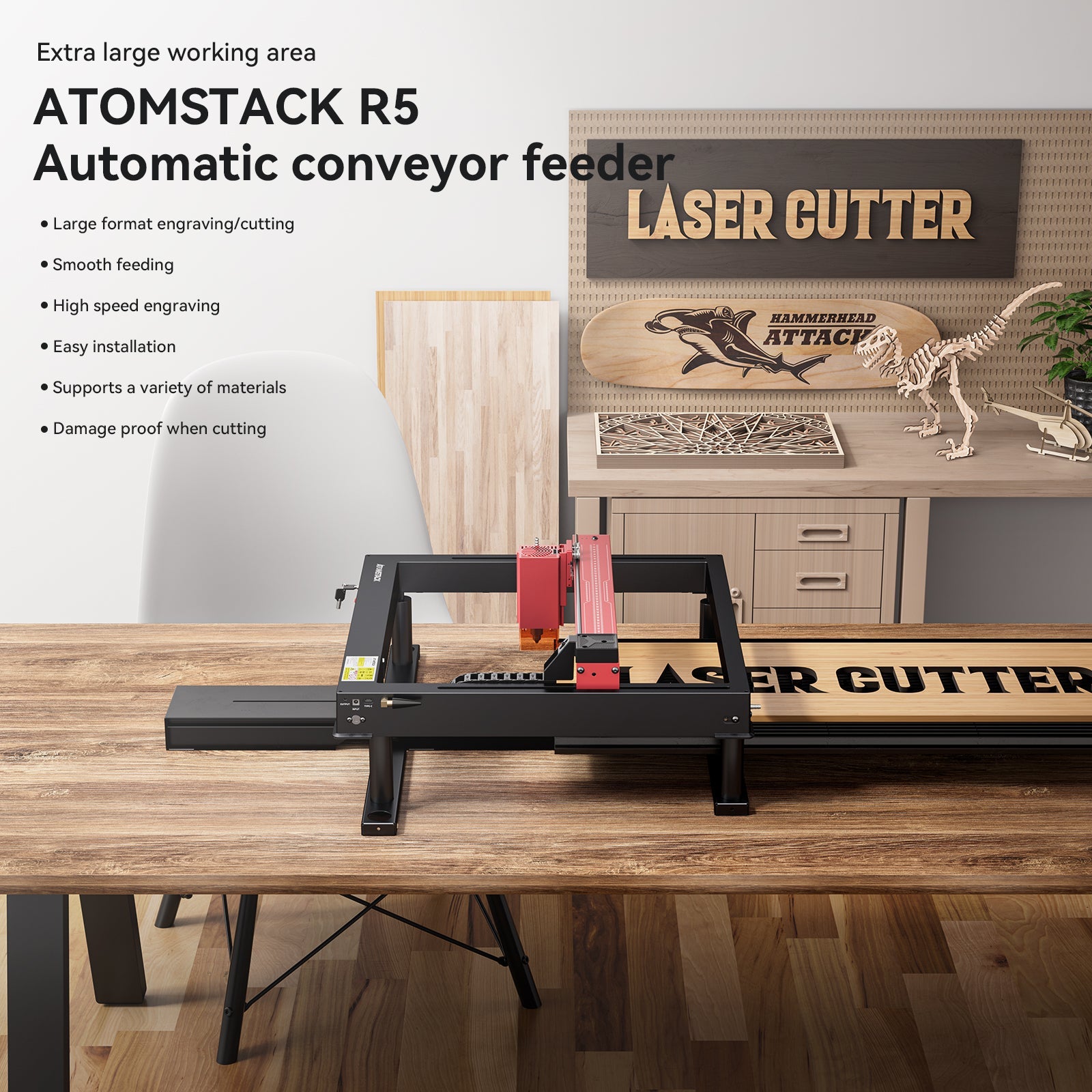 Convoyeur automatique <tc>AtomStack</tc> R5