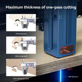 <tc>AtomStack</tc> A40 Max Große Lasergravur- und Schneidemaschine mit F60 Air Assist Kit