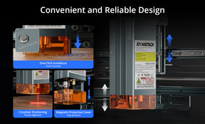 <tc>AtomStack</tc> A40 Pro V2 Lasergravierer mit F60 Air Assist Kit 