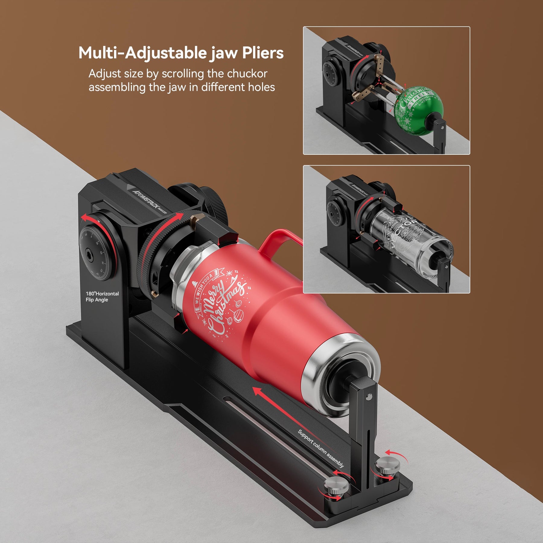 Rouleau rotatif pour graveur laser <tc>AtomStack</tc> R1 V2 