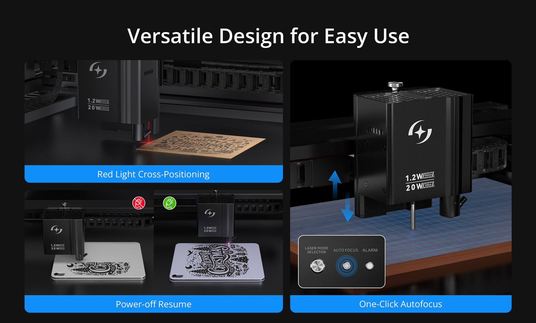 AtomStack Kraft Dual-laser Engraver 20W Diode + 1.2W IR