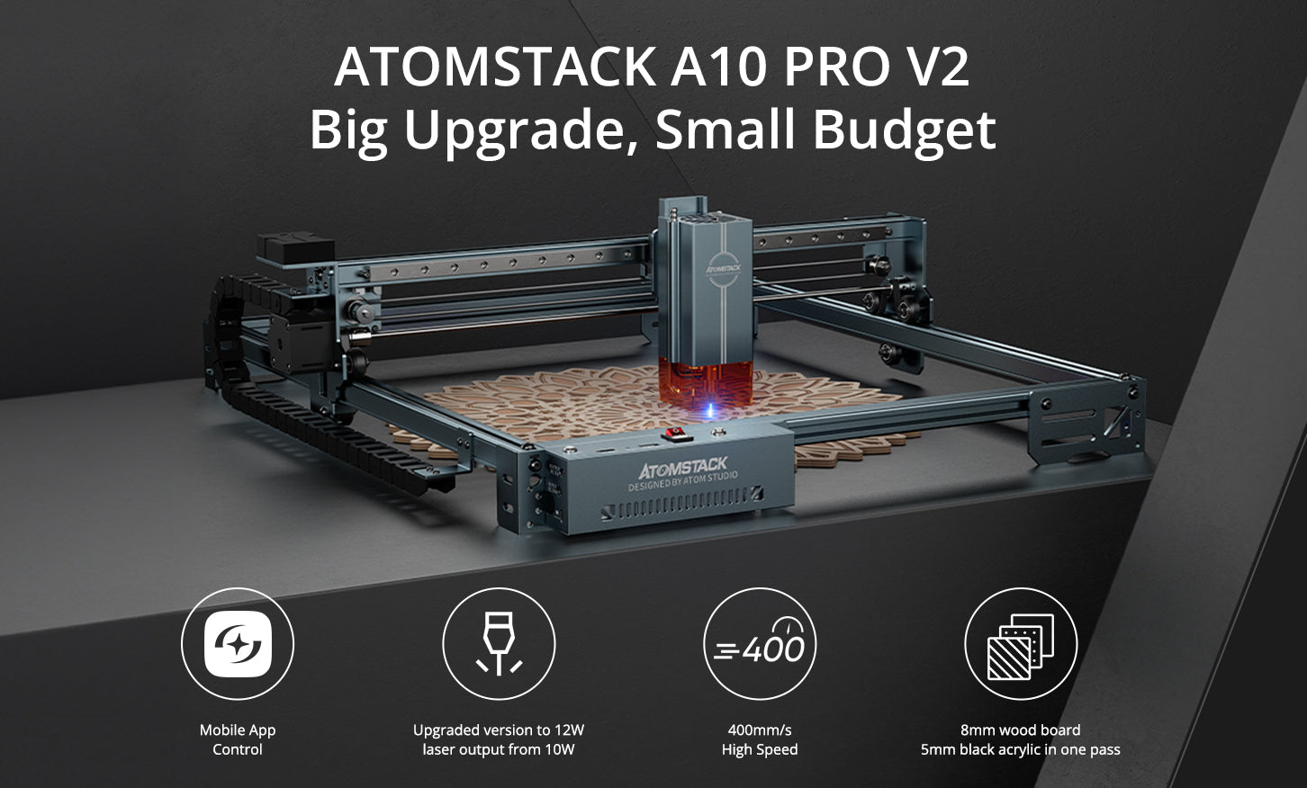 <tc>AtomStack</tc> A10 Pro V2 Lasergravierer 