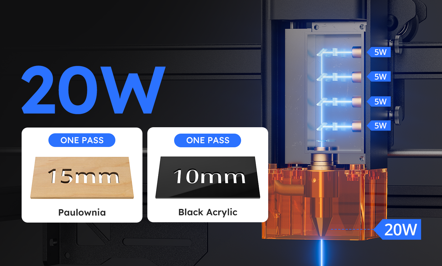 Graveur laser <tc>AtomStack</tc> A20 Pro V2