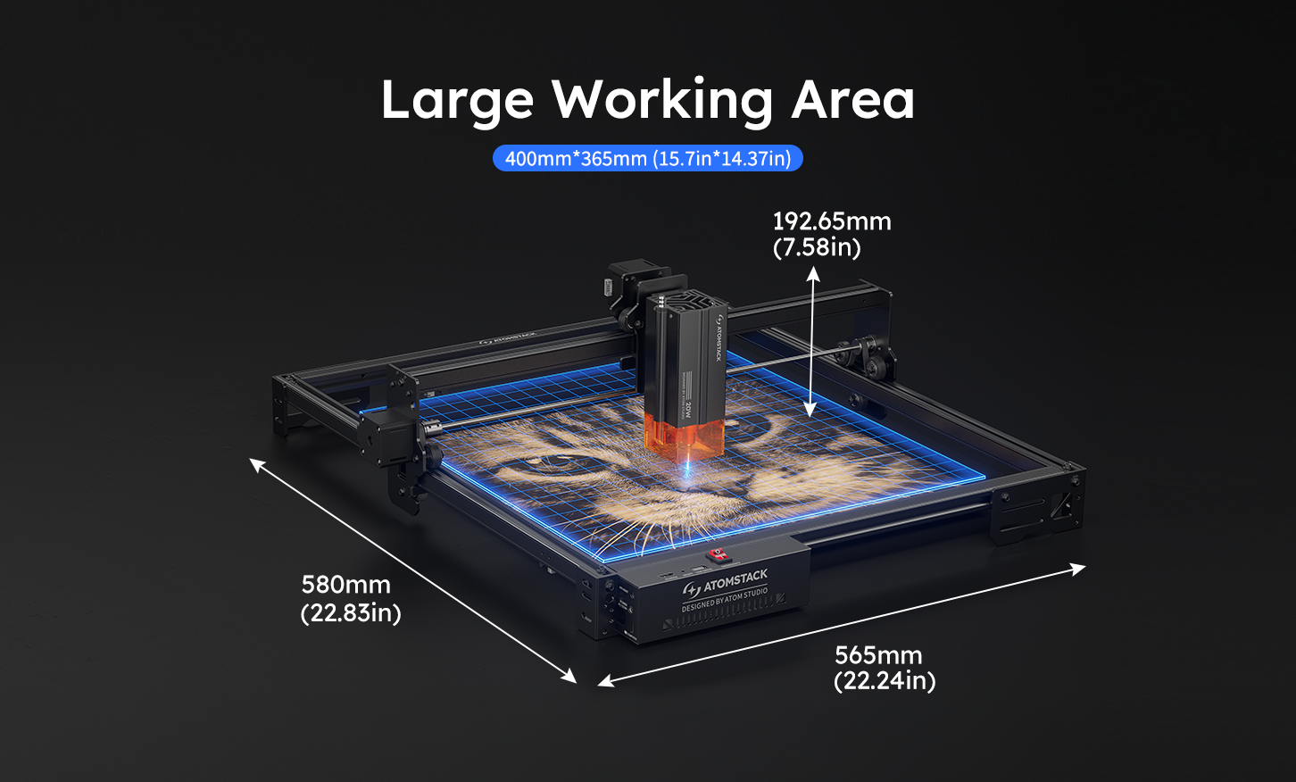 Graveur laser <tc>AtomStack</tc> A20 Pro V2