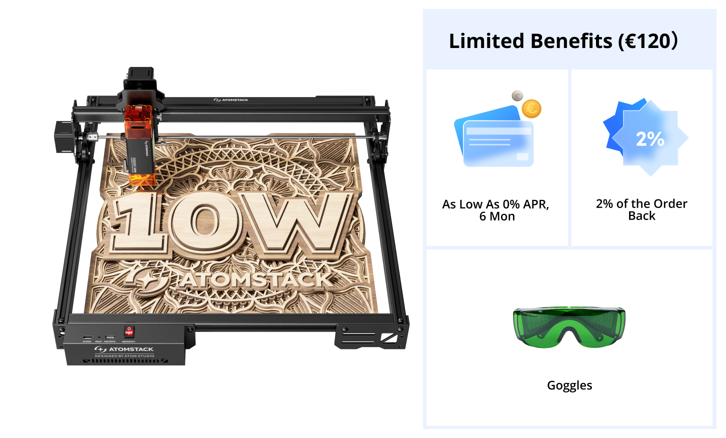 <tc>AtomStack</tc> A10 Pro V2 Lasergravierer 