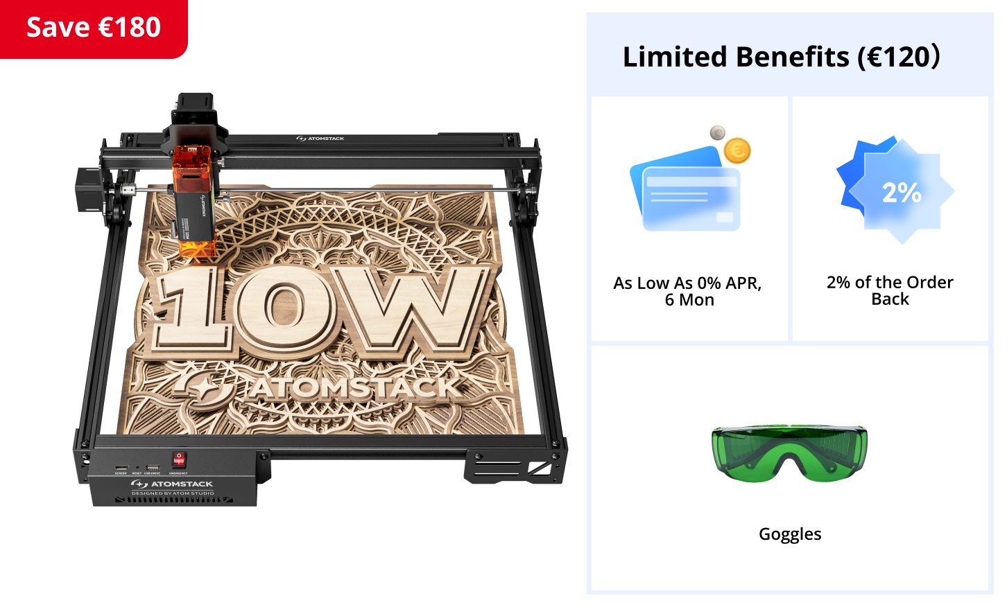 AtomStack A10 Pro V2 Laser Engraver