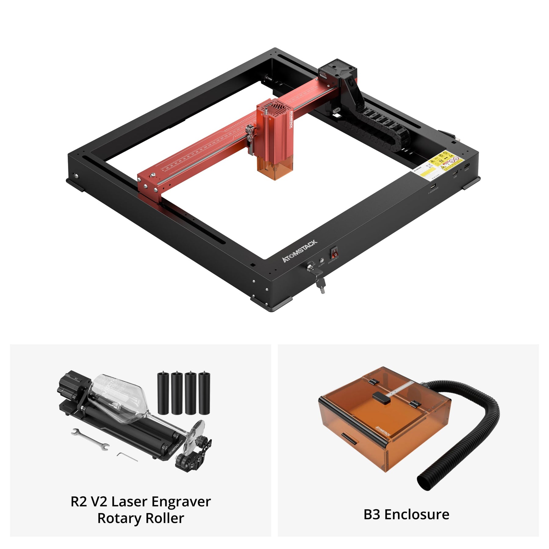 Graveur laser <tc>AtomStack</tc> A12/X12 PRO à puissance optique de 12 W 