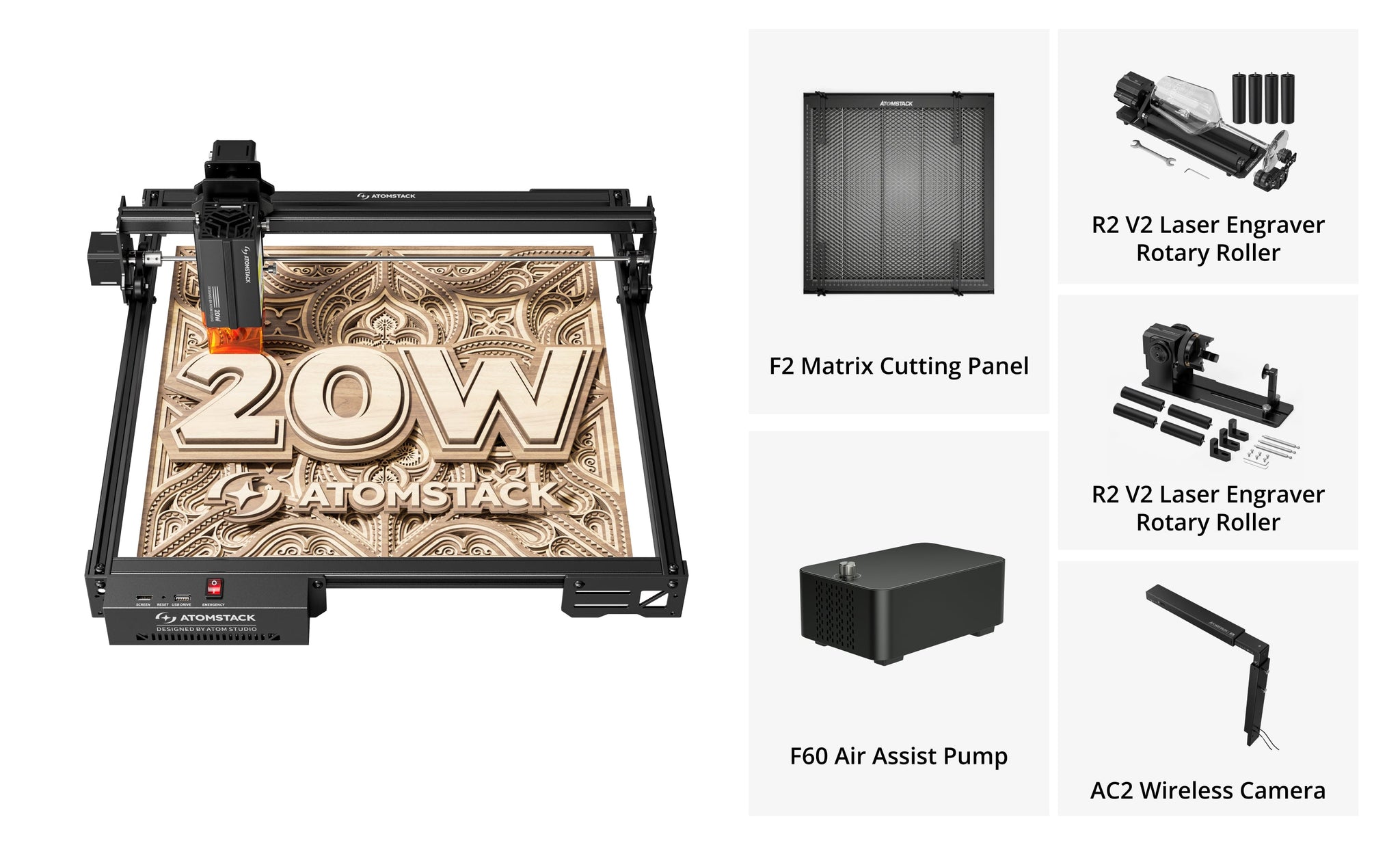 <tc>AtomStack</tc> A20 Pro V2 Lasergravierer