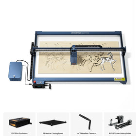 AtomStack A40/X40 Max Large Size Laser Engraving And Cutting Machine with F60 Air Assist Kit