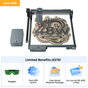 AtomStack A40 Pro V2 Laser Engraver with F60 Air Assist Kit