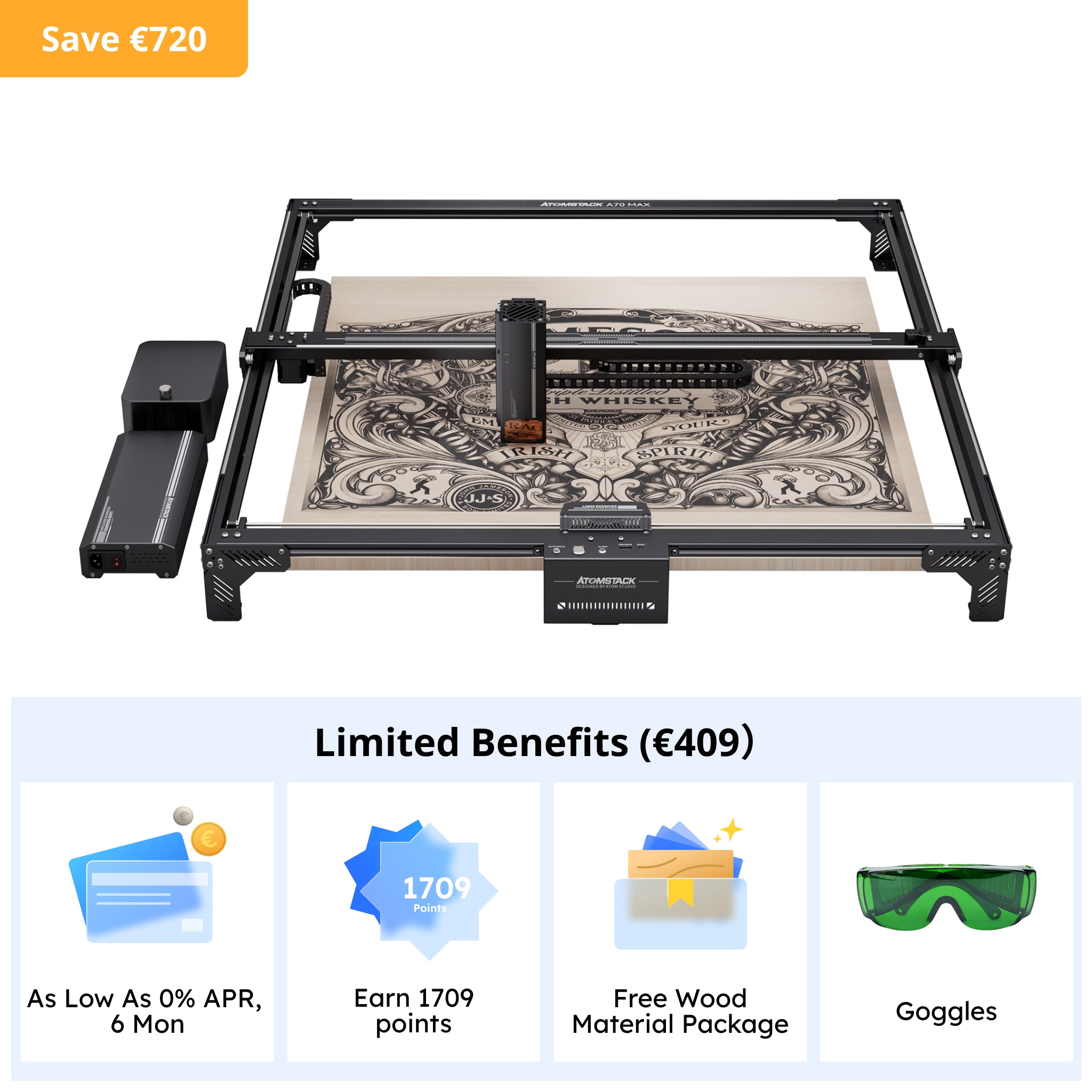 AtomStack A70/X70 Max Laser Cutter