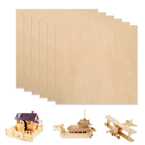 Basswood Plywood Sheets 0.118" Thickness (+/- 0.2mm) 11.8"x11.8" for Engraving