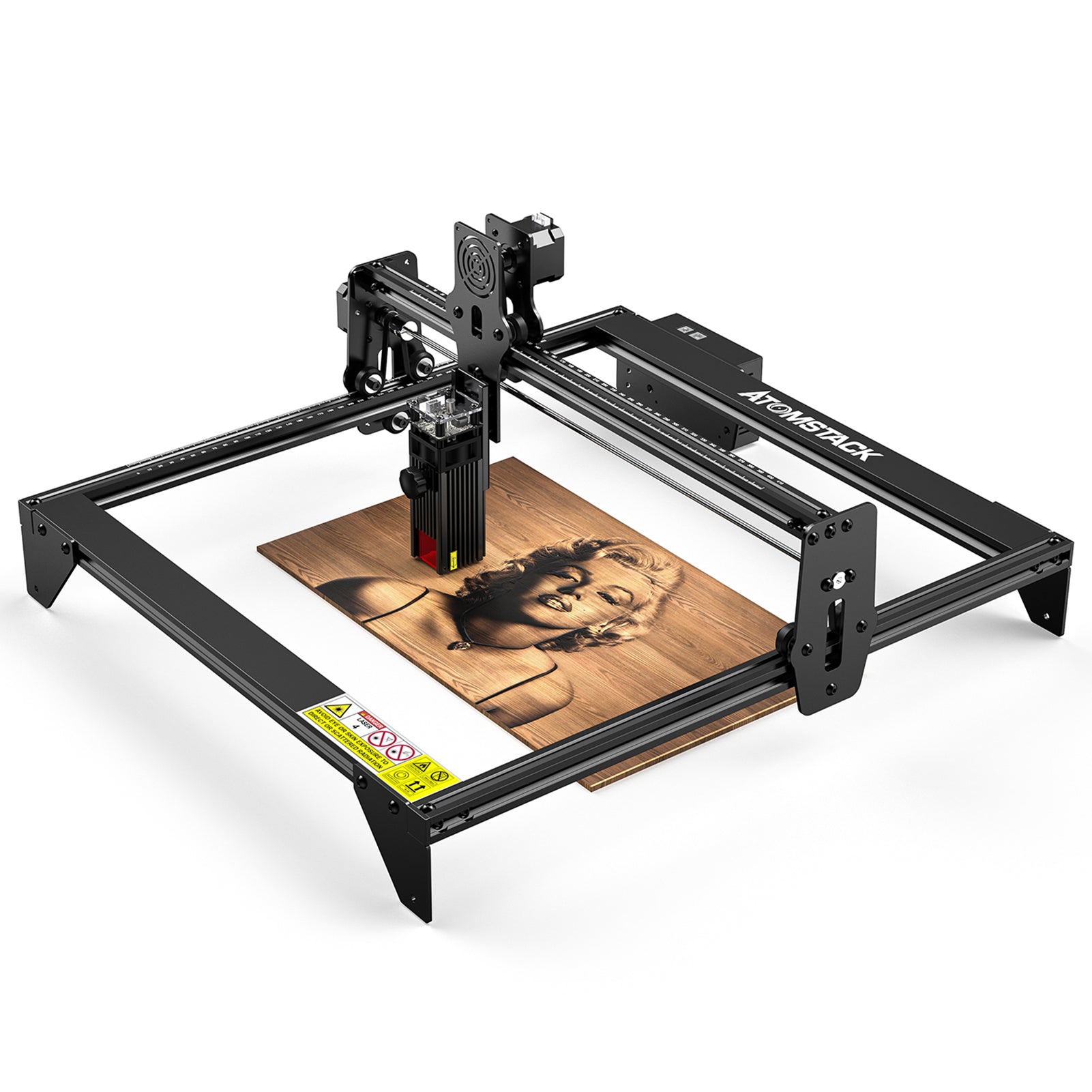 Überholter <tc>AtomStack</tc> A5 M40 CNC-Lasergravierer DIY-Gravierschneidemaschine 410 x 400 mm für Holzmetall