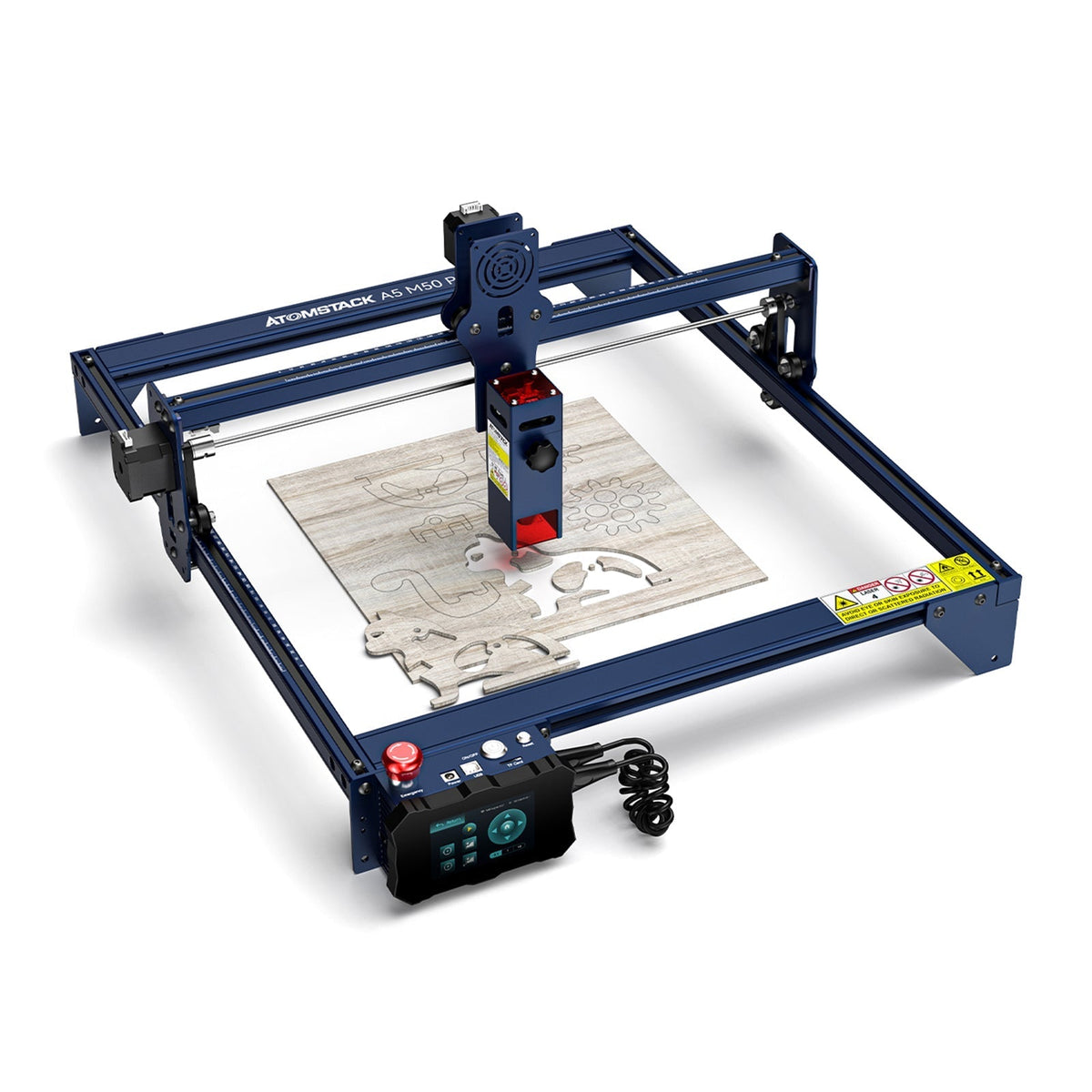 Generalüberholter <tc>AtomStack</tc> A5 M50 PRO Lasergravierer 5 W Gravur- und Schneidemaschine für Holz und Metall 410 x 400 mm