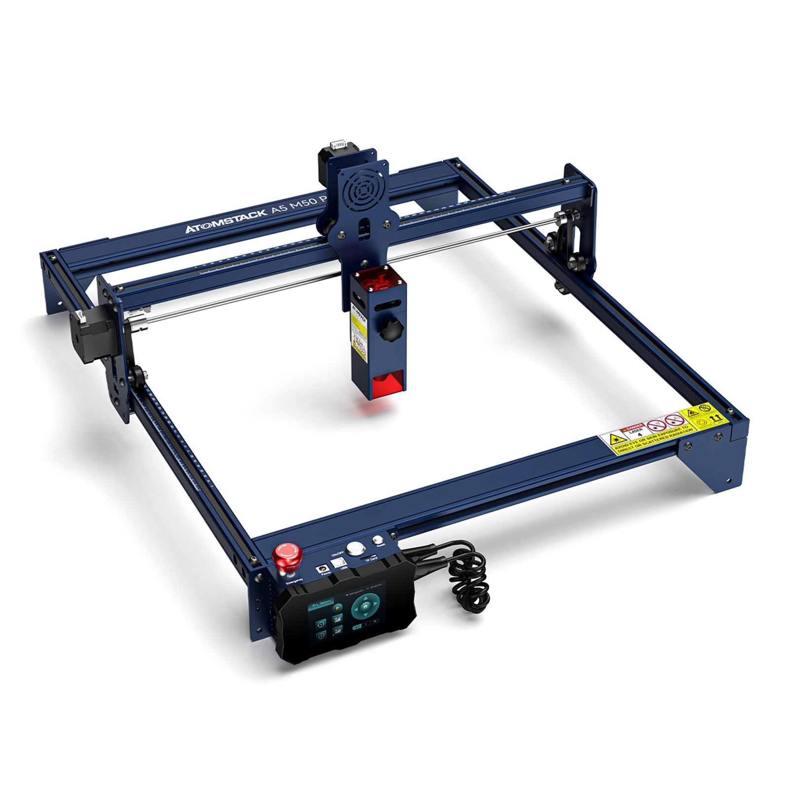 Graveur laser <tc>AtomStack</tc> A5 M50 PRO remis à neuf 5 W pour bois et métal 410 x 400 mm