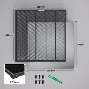 <tc>AtomStack</tc> F4 Lasergravur-Schneideplattform mit Wabenstruktur