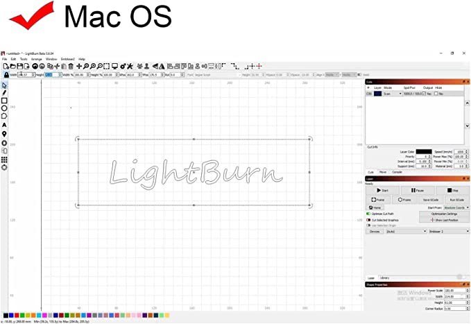 Lightburn Software - Gcode License Key, for Most Diode Laser Engravers Machines On The Market